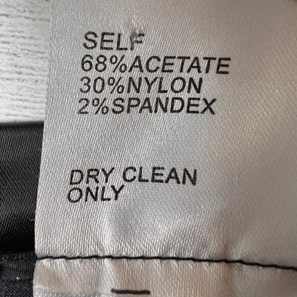 Tadashi Shoji Pants Womens Size 8 Black Silky Designer Professional Event - Picture 15 of 16